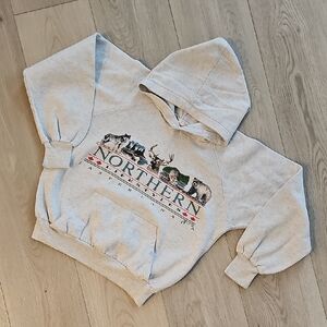 Vintage Travel Hoodie, Jasper, Canada, Youth Medium